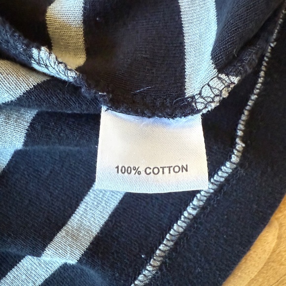 KOMIL LUCCA TOP STRIPED COTTON FRONT POCKETS BREATHABLE CASUAL WEEKEND WEAR M - Picture 9 of 11